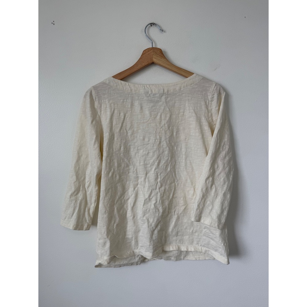 Tommy Bahama "Puerta Del Sol Lux" Sequin Palm Tree T-Shirt Coconut White Size S - Picture 5 of 5